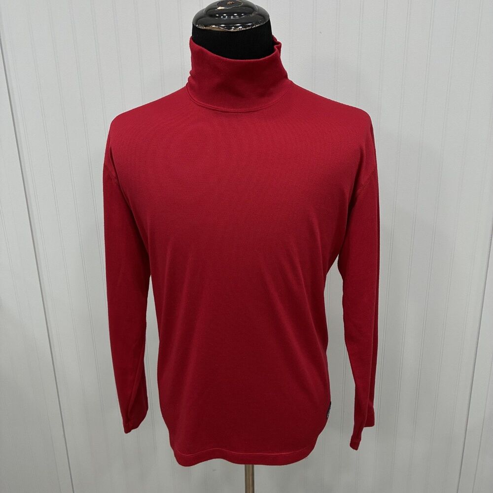 VTG 90's Patagonia Capilene Turtleneck Mens XL Red Long Sleeve Base Layer USA
